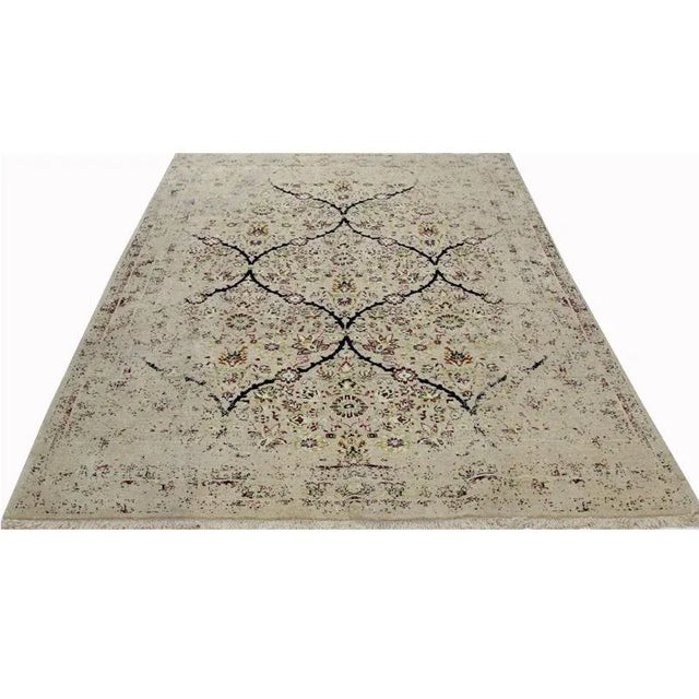 Traditional Persian Shiraz Area Rug 6'6"x9'4" For Sale - Image 3 of 11