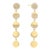 Syna Yellow Gold Moon Phase Duster Earrings with Diamonds, a Pair For Sale
