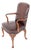 Georgian Revival Desk Chair with Leather Seat, 1890s For Sale
