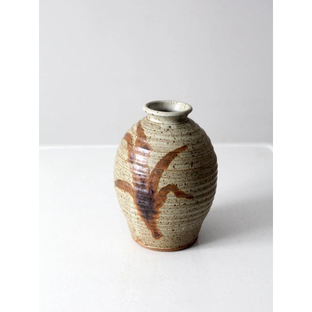Vintage Studio Pottery Vase For Sale - Image 6 of 9