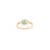 14k Yellow Gold 1.16 Carat Oval Emerald Single Stone East to West Ring Size 6.5 For Sale In New York - Image 6 of 11