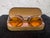 American Antique Willson Service Goggles Style E With Original Metal Case, Amber Lenses, Patented 1915–1918 For Sale - Image 3 of 12