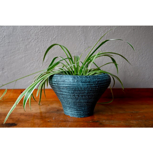 Striped Blue Planter by Accolay For Sale - Image 10 of 10