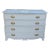 Vintage Bow-Front Dresser Bathroom Vanity With Marble Top & Brass Hardware -White Pearl Quartzite For Sale