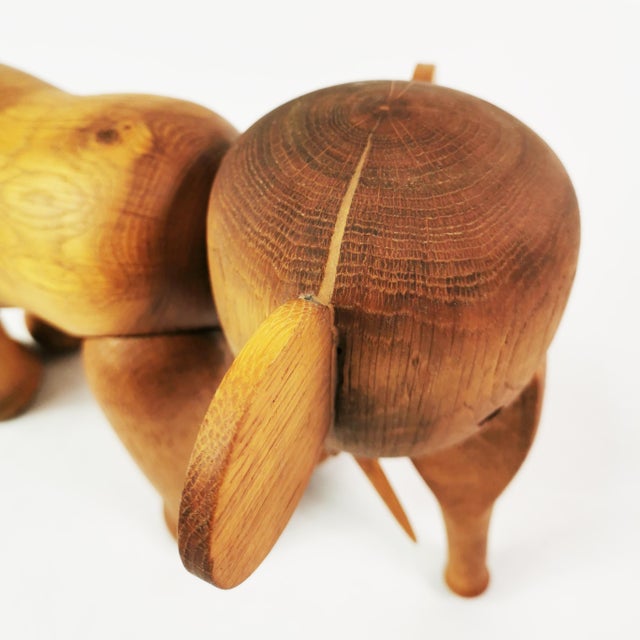 Brown Wooden Elephant by Kay Bojesen, 1970s For Sale - Image 8 of 14