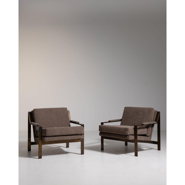19th Century France Mid-century Modern Taupe Brass Armchair For Sale - Image 11 of 11