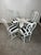 1960s Rare Mid Century Patio Attributed to Arthur Court Rare Lily Aluminum Table and Chairs For Sale - Image 5 of 15