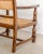 1940s Turned Chestnut Frame + Rush Armchairs- Set of 2 For Sale - Image 9 of 12