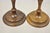 Mid 20th Century Vintage Italian Renaissance Jacobean Turn Carved Oak Wood 18.5" Candlestick Pair For Sale - Image 5 of 10