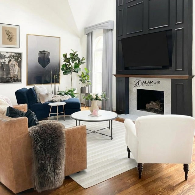 Ivory Linear Stripe High-Low Hand-Tufted New Zealand Wool Rug For Sale - Image 6 of 12