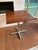 Mid-Century Modern Vintage Diner Table Base With Solid Teak Top For Sale - Image 3 of 11