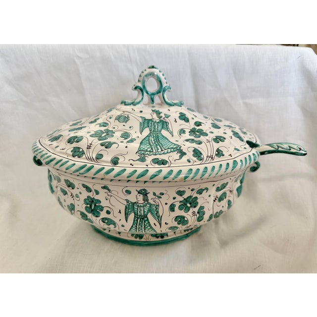 Deruta Maiolica Soup Tureen W/Spoon For Sale In Palm Springs - Image 6 of 10