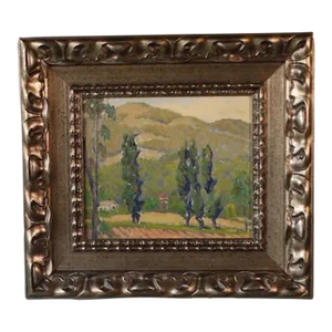 Stand of Poplars- Oil on Board by Marie Boening Kendall 1885-1953