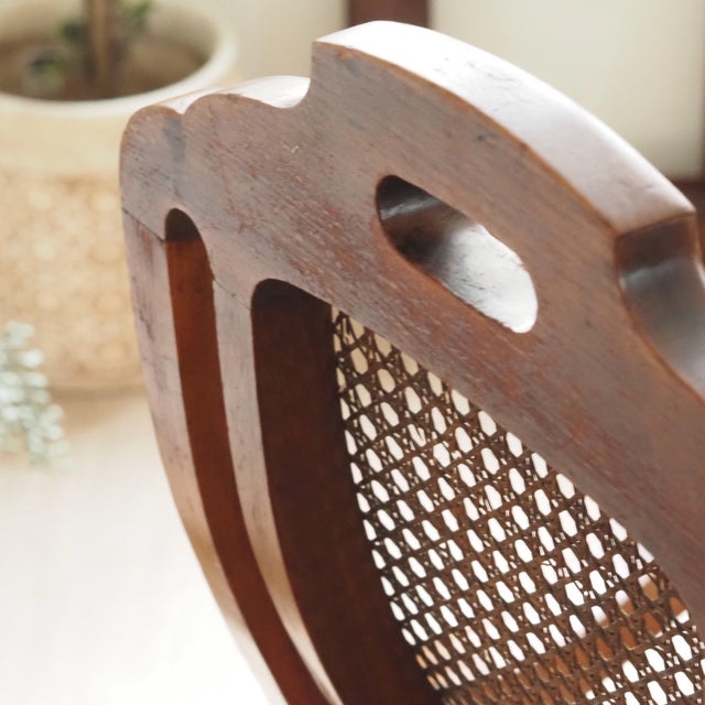 Brown Art Nouveau Armchair in Walnut with Viennese Caning, 1900 For Sale - Image 8 of 12