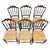 Cherrywood Chiavarine Chairs attributed to Giuseppe Gaetano Descalzi, 1920s, Set of 6 For Sale - Image 3 of 18