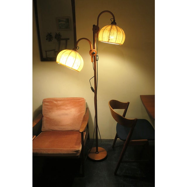 Multi-Adjustable Floor Lamp in Teak by Domus, 1970s For Sale - Image 9 of 11
