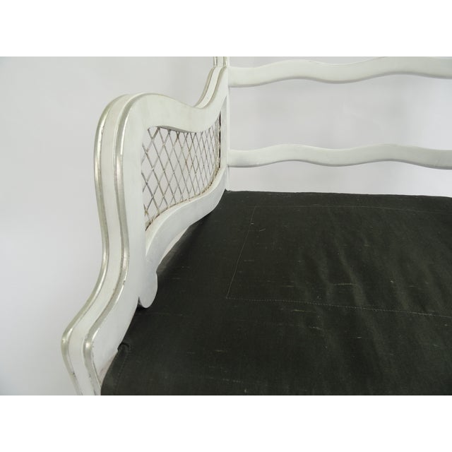 Vintage Harlequin Armchairs Attributed to Maison Jansen Set of 4 For Sale - Image 11 of 12