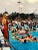 American Jay Wolke, Crowded Swimming Pool Signed Vintage Color Photograph Chicago Photo Jay Wolke, 1986 For Sale - Image 3 of 7