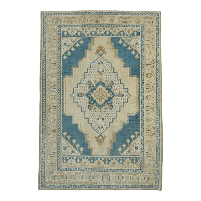 Turkish Anatolian Rug 4'1" x 6' #17578 For Sale