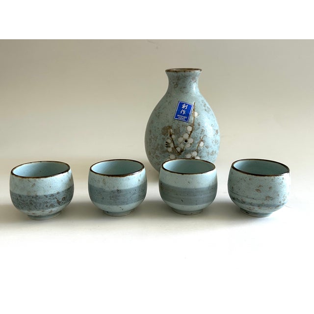 Japanese Ceramic Sake Set For Sale In New York - Image 6 of 11
