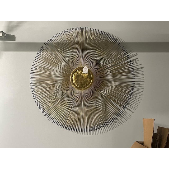 Brutalist wall sculpture by American artist Lawrence Casadevall for Devall Studios, likely dating to the 1960s or 1970s....