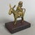 Brass Statue of Man on Donkey with Wooden Base, 20th Century For Sale - Image 11 of 11