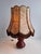Vintage Ceramic Table Lamp with Hand-Stitched Leather Shade, 1980s For Sale - Image 6 of 18