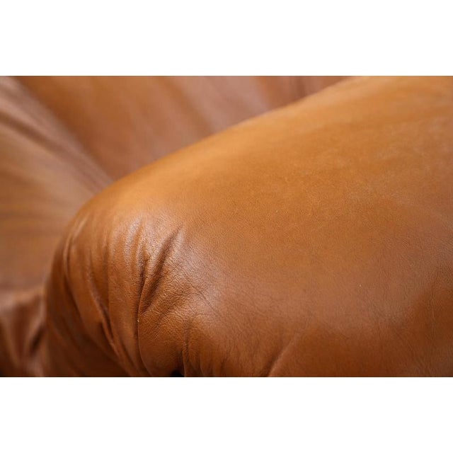 Vintage Italian Giusy Lounge Chairs in Leather from Neoflex, 1970s, Set of 2 For Sale - Image 9 of 12