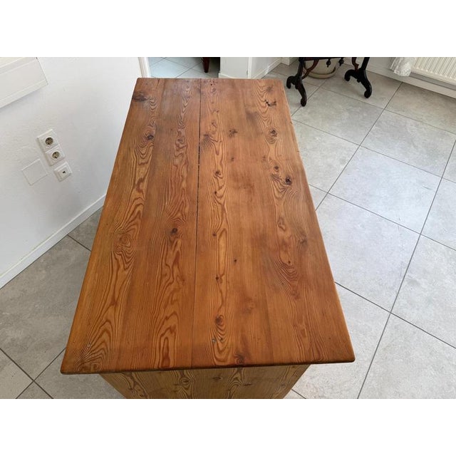Gründerzeit Desk in Pine Softwood, 1875 For Sale - Image 11 of 14