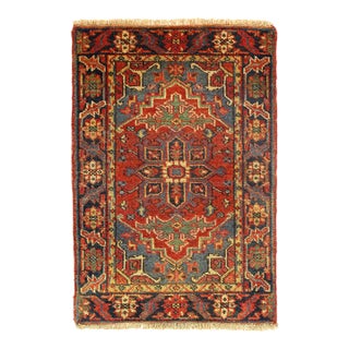 Pasargad DC Ivory Fine Hand Knotted Persian Serapi Design Rug For Sale