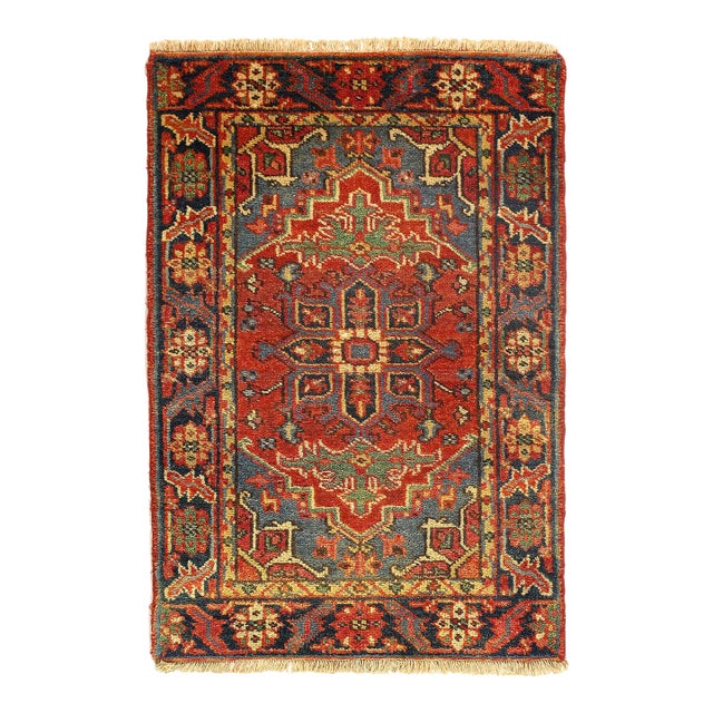 Pasargad DC Ivory Fine Hand Knotted Persian Serapi Design Rug For Sale