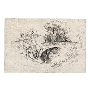 1920s William Meyerowitz Bridge Etching