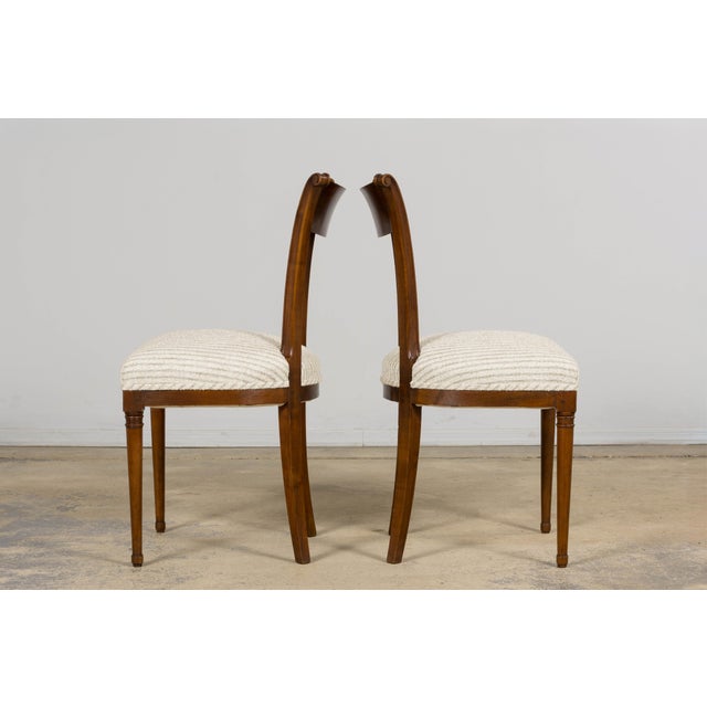 Set of 8 French Directoire Walnut Dining Chairs, Early 19th Century For Sale - Image 9 of 18