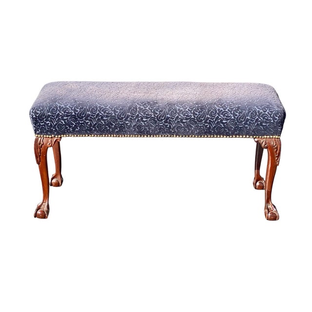 Bay Colony Antiques is delighted to offer for sale this handsome Mahogany Chippendale style window bench. These are...