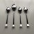 Midcentury Rogers Insilco "Elite" Stainless Japan 3 Teaspoons & 1 Table Spoon For Sale - Image 4 of 5