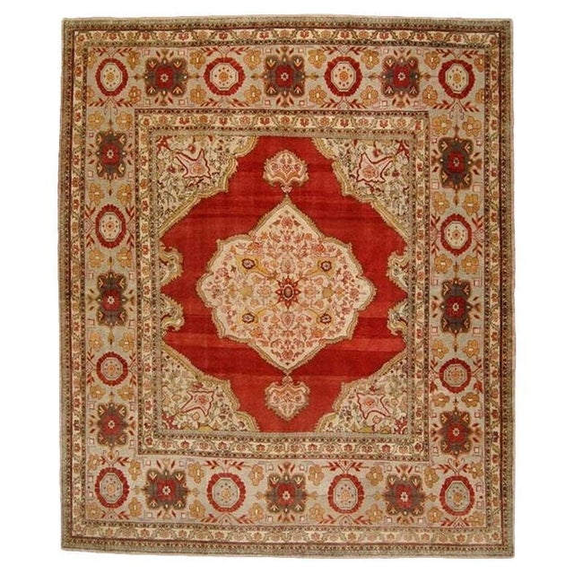 Antique Turkish Sivas Square Rug For Sale - Image 17 of 18