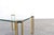 Hollywood Regency Brass and Glass Coffee Table by Peter Ghyczy, 1970s For Sale - Image 6 of 8