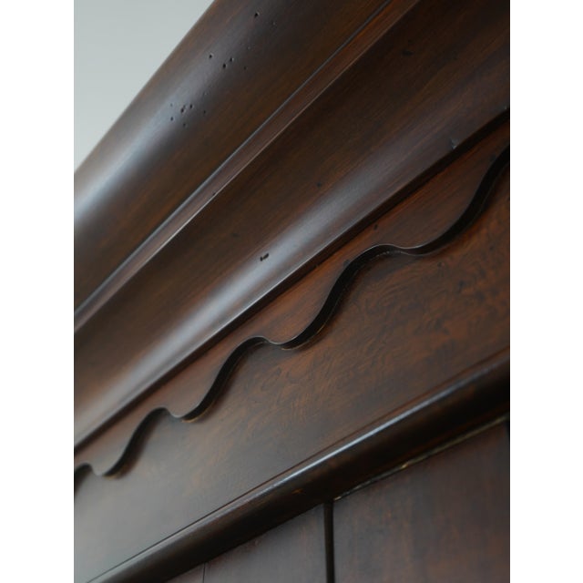 Rom Weber Burl Elm Walnut Armoire Cabinet For Sale - Image 11 of 14
