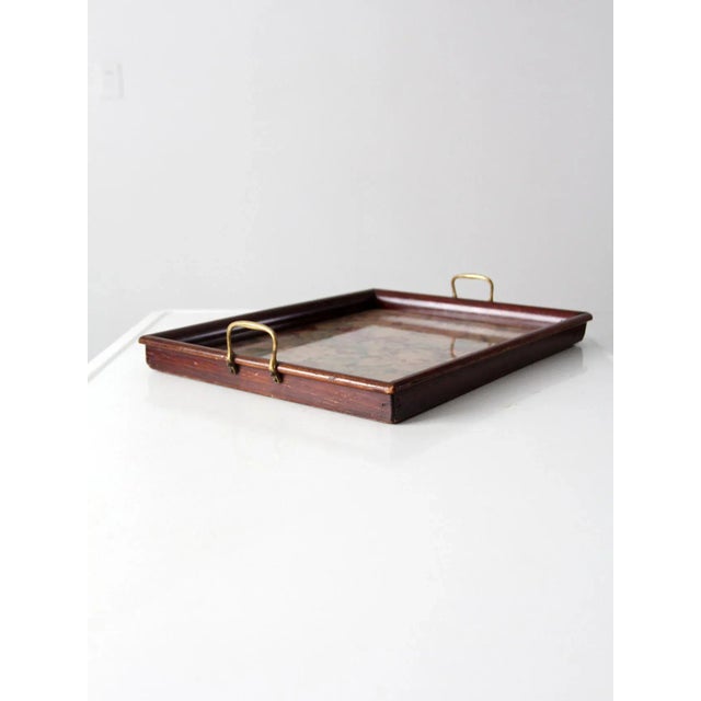 Vintage Floral Tray For Sale - Image 4 of 11