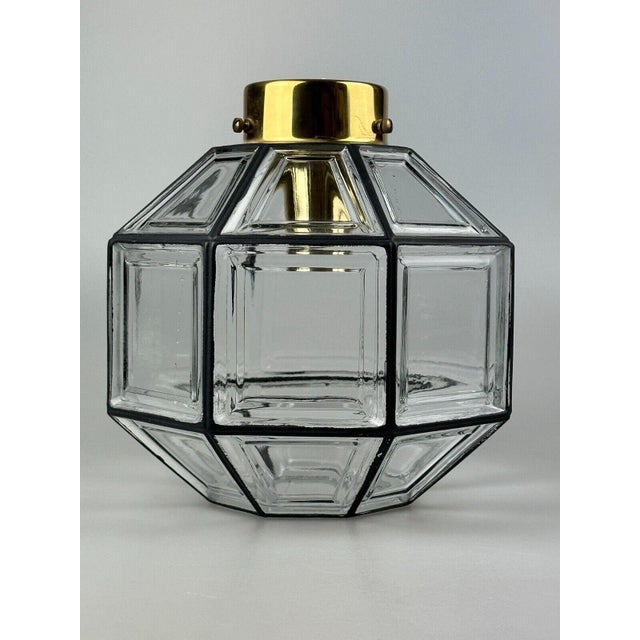 Vintage Ceiling Lamp in Glass from Limburg, 1970s For Sale - Image 8 of 17