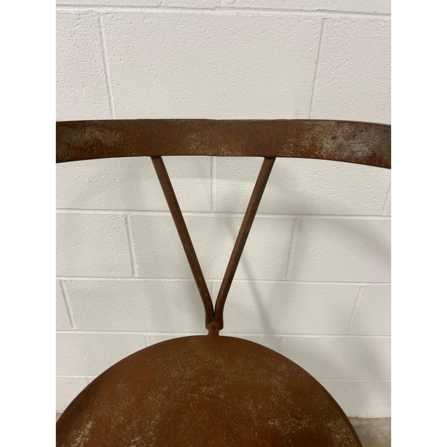 Metal Vintage Handcrafted Cassina Style Oversized Sculptural Metal Ribbon Chair For Sale - Image 7 of 11