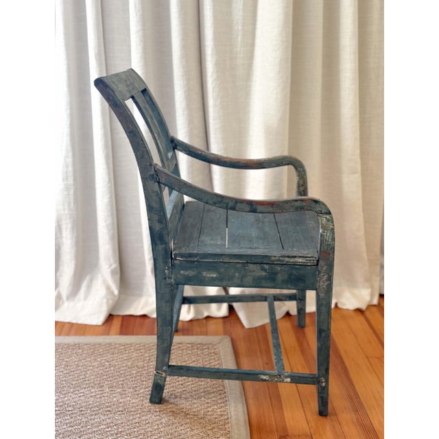 Gustavian (Swedish) 19th C Swedish Painted Chair For Sale - Image 3 of 9