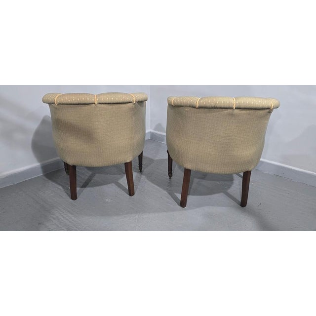 French Walnut Tub Chairs, 1880, Set of 2 For Sale - Image 10 of 14