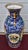 Wood 42 Chinese Floor Vase Famille Rose Gilt Dragon Handles Sanxing Star Gods For Sale - Image 7 of 16