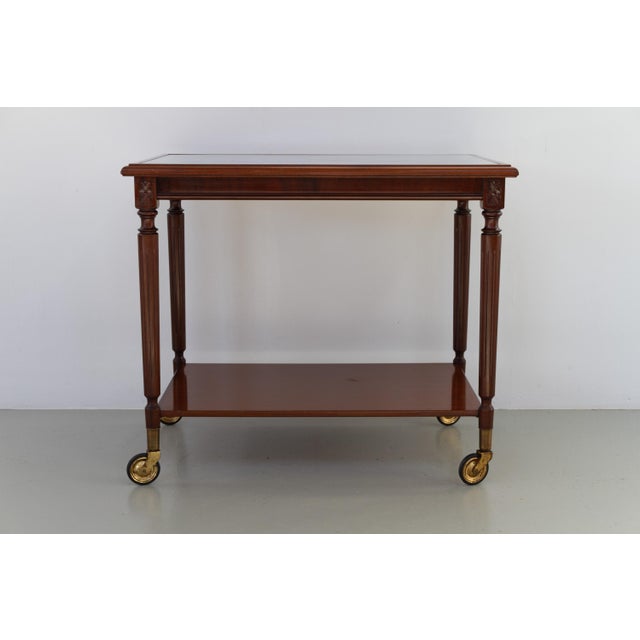 Danish Hepplewhite Mahogany Serving Trolley from Farre Møbelfabrik, 1970s For Sale - Image 10 of 18