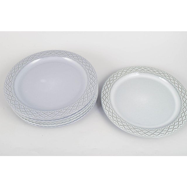 Jens Harald Quistgaard for Kronjyden / Bing & Grøndahl, set of six dinner plates. Set of six stoneware dinner plates from...