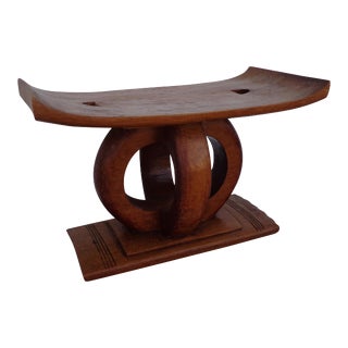Ashanti Tribal Wood Stool For Sale