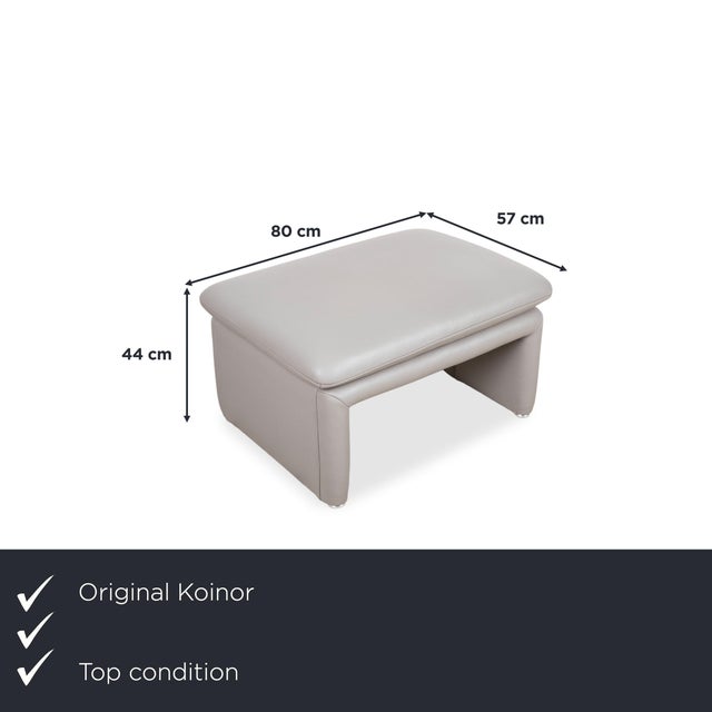 This stool by Koinor thrives on a single design trick: The seat cushion rests loosely on the base and extends slightly...