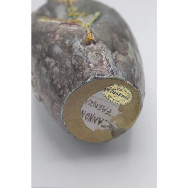 Splendid ceramic vase signed umberto zannoni faenza of fine italian manufacture zirardini in the 1950s. Signed, original...