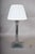 Metal Silver-Plated Column Table Lamp, 1960s For Sale - Image 7 of 8